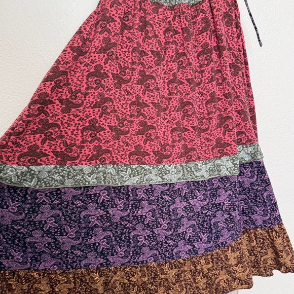 By Anthropologie Tiered Mini Sleep Floral Lounge Dress XL - Picture 7 of 9